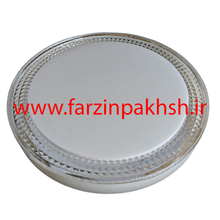 چراغ سقفی سه حالته SMD روکار 36 وات طرح دور کریستالی مدل 6136R-J