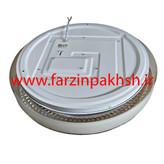 چراغ سقفی سه حالته SMD روکار 36 وات طرح دور کریستالی مدل 6136R-J