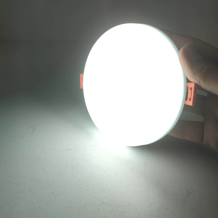 چراغ پنلی فول لایت فنر متحرک SMD توکار 15 وات دایره شاه چراغ پارسیان مدل شهراد