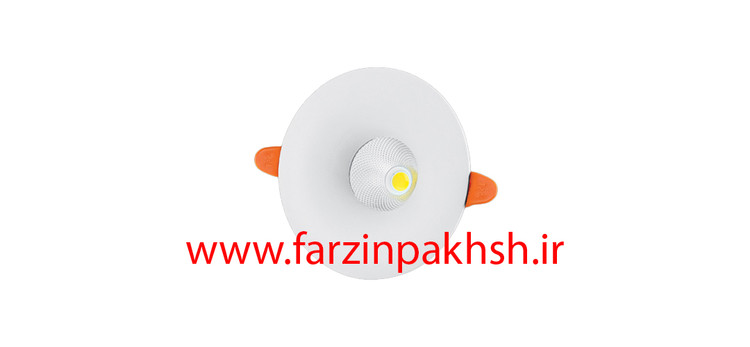 چراغ سقفی توکار 7 وات COB پارس شعاع توس مدل آمیتریس