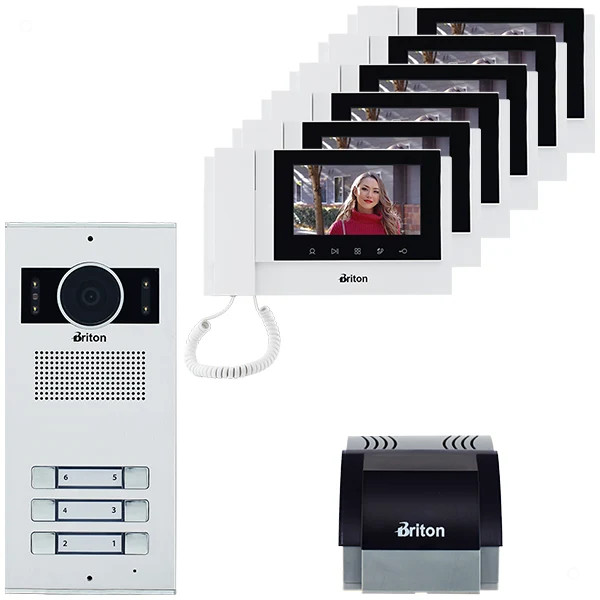 پک کامل آیفون تصویری برایتون مدل 7030 – 1 تا 8 واحدی