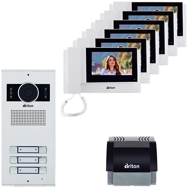 پک کامل آیفون تصویری برایتون مدل 7040 – 1 تا 10 واحدی