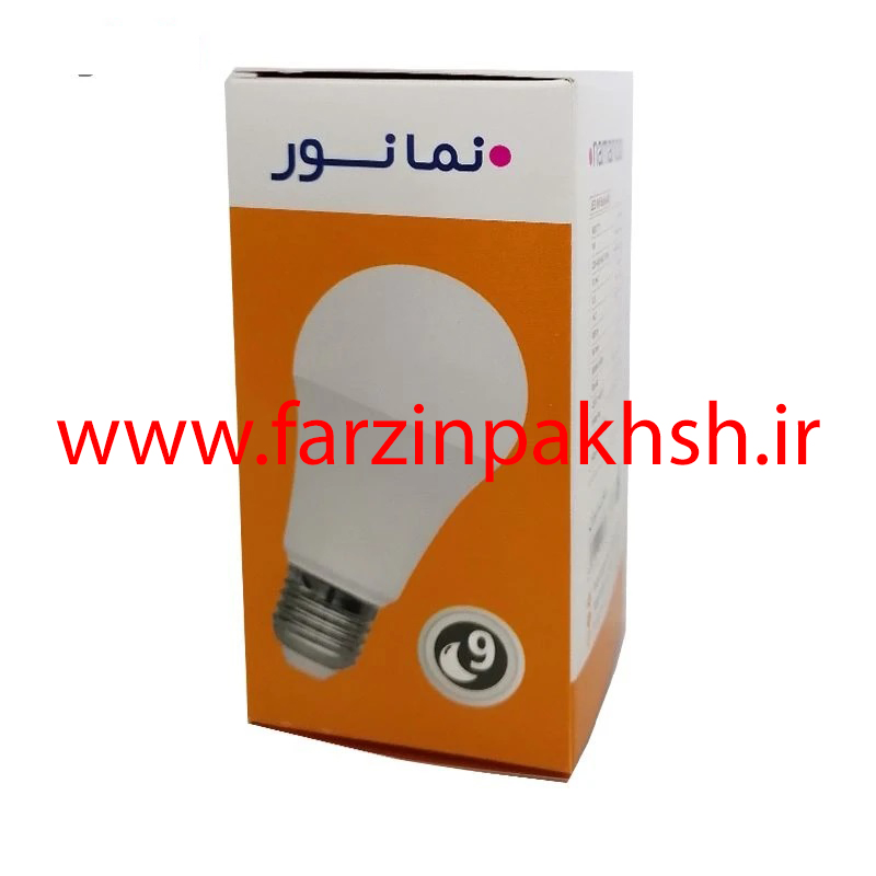 لامپ LED حبابی 9 وات نمانور مدل A60 پایه E27