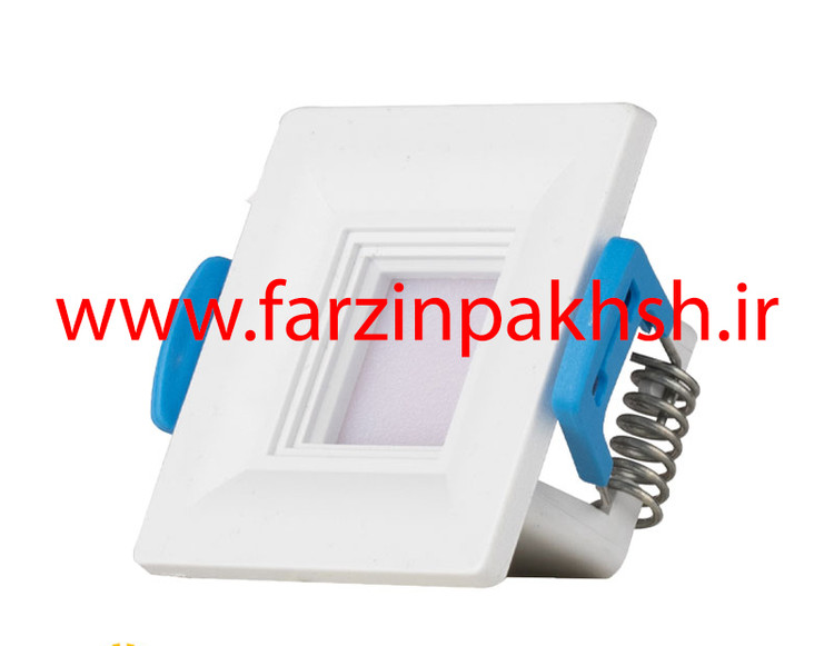 چراغ چشمی توکار 3 وات مربعی پرتو نور توس