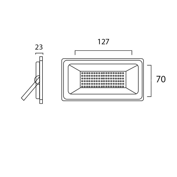 پروژکتور 20 وات پرتو نور توس مدل هامون