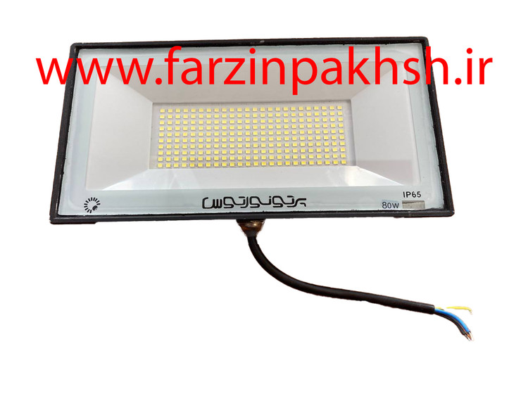 پروژکتور رنگی 80 وات پرتو نور توس مدل هامون