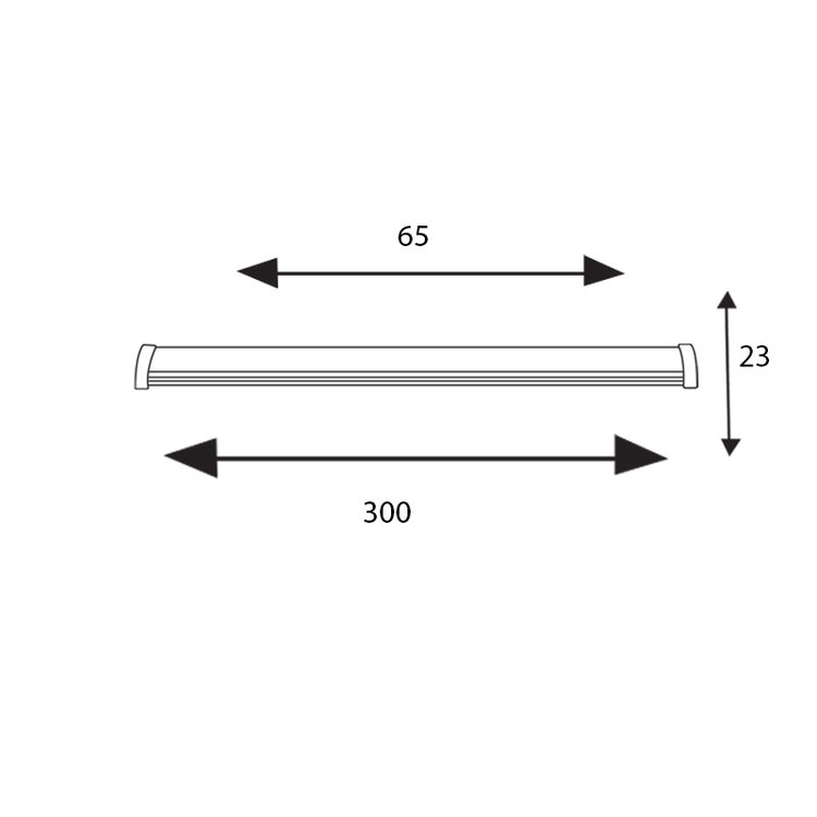 چراغ خطی 20 وات 30 سانتی پرتو نور توس مدل آوان