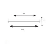 چراغ خطی 40 وات 60 سانتی پرتو نور توس مدل آوان