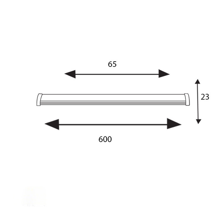 چراغ خطی 40 وات 60 سانتی پرتو نور توس مدل آوان