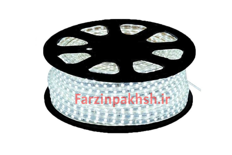 ریسه شلنگی 7 وات 220 ولت تک ردیفه وایرلس 120 لامپ پشت چسب اپتونیکا مدل 2835 کلاف 100 متری