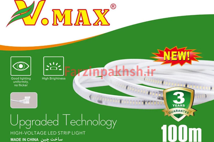 ریسه شلنگی 12 ولت ویمکس مدل COB-320F8 حلقه 5 متری