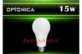 لامپ حبابی 15 وات اپتونیکا پایه E27 مدل OP1215