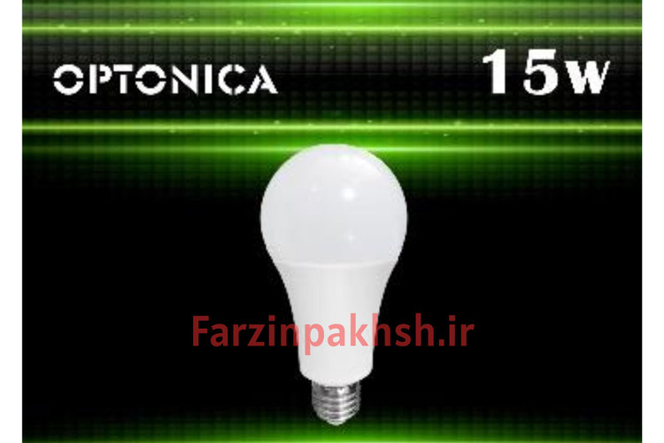 لامپ حبابی 15 وات اپتونیکا پایه E27 مدل OP1215