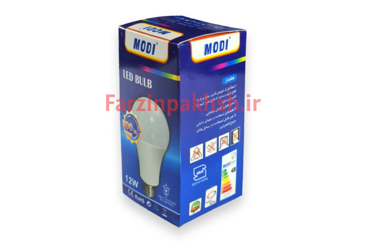 لامپ حبابی 12 وات مودی پایه E27 مدل 1212