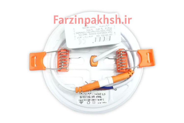 چراغ پنلی فول لایت فنر متحرک SMD توکار گرد 10 وات مودی مدل 1710R