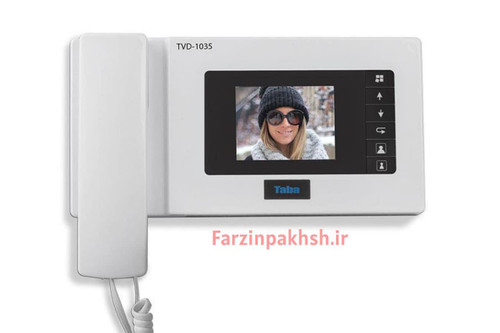 مانیتور آیفون تصویری 4.3 اینچ حافظهدار تابا مدل TVD-1035