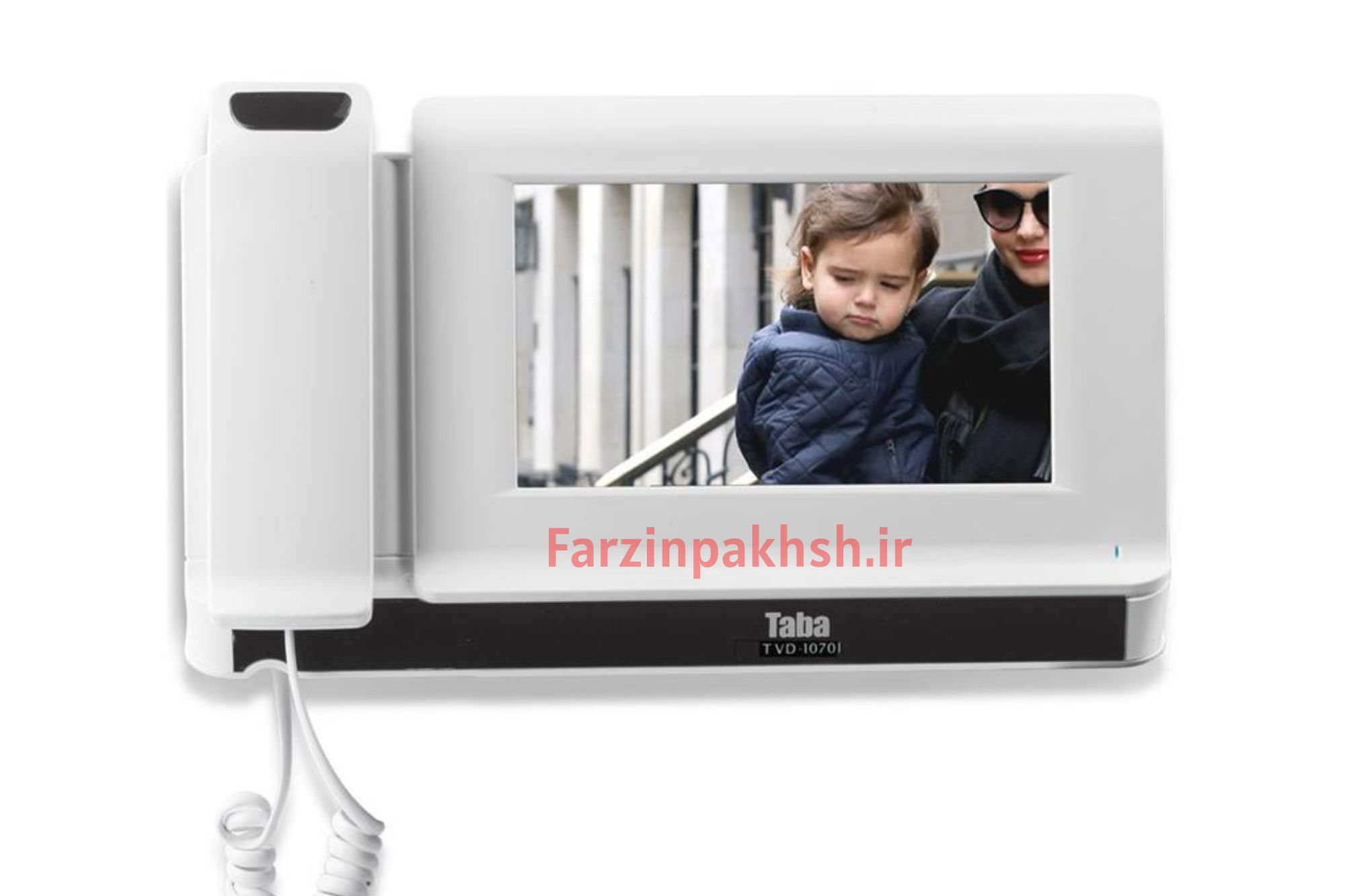 مانیتور آیفون تصویری ۷ اینچ حافظه‌دار تابا مدل TVD-1070
