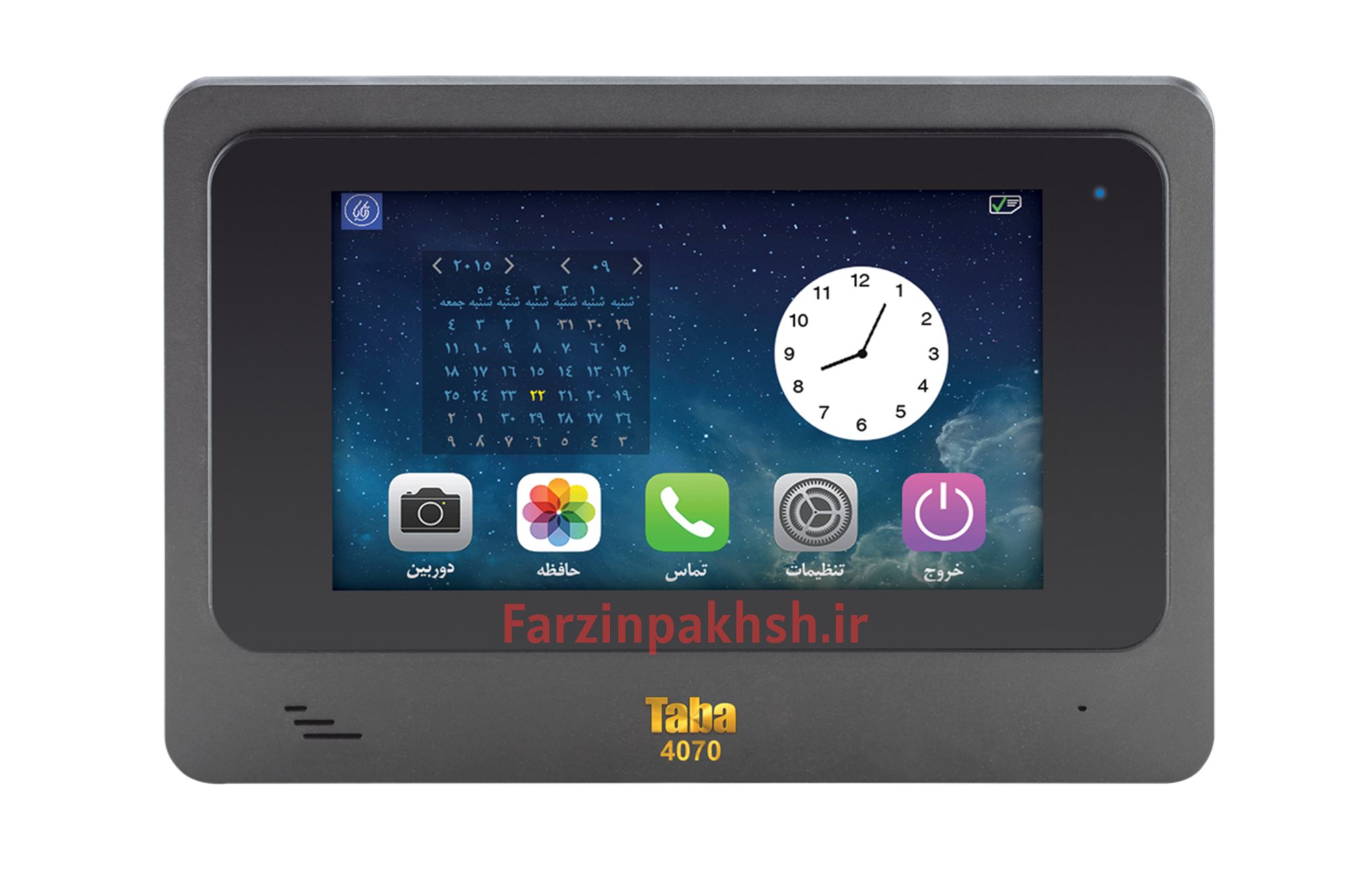 مانیتور آیفون تصویری ۷ اینچ حافظه‌دار تابا مدل TVD-4070