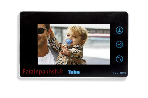 مانیتور آیفون تصویری ۷ اینچ حافظهدار تابا مدل TVD-2070
