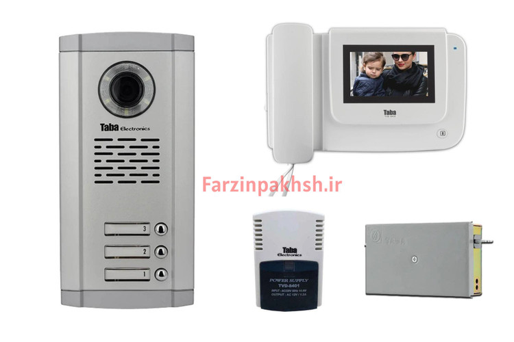 پکیج کامل آیفون تصویری تابا مدل ۱۰۴۳ ( ۱ تا ۱۴ واحدی)