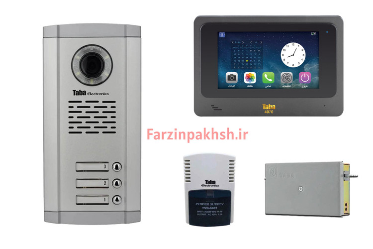 پکیج کامل آیفون تصویری تابا مدل ۴۰۷۰ ( ۱ تا ۱۴ واحدی)