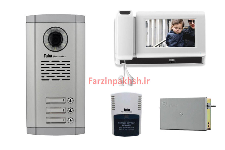 پکیج کامل آیفون تصویری تابا مدل ۱۰۷۰ ( ۱ تا ۱۴ واحدی)