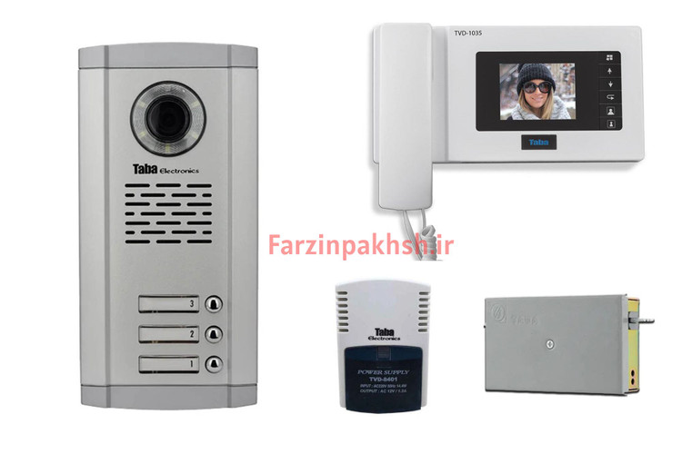 پکیج کامل آیفون تصویری تابا مدل ۱۰۳۵ ( ۱ تا ۱۴ واحدی)