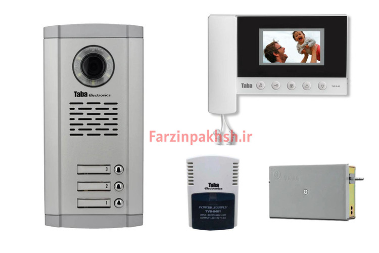 پکیج کامل آیفون تصویری تابا مدل 43_5 ( ۱ تا ۱۴ واحدی)