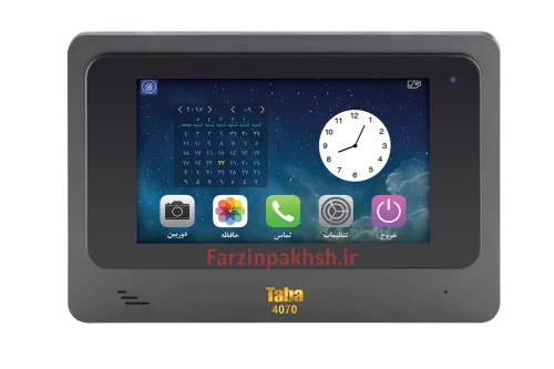 پکیج کامل آیفون تصویری تابا مدل 4070 با پنل کارتخوان ( ۱ تا ۱۴ واحدی)