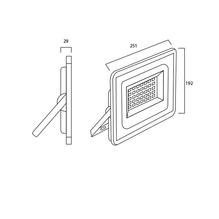پروژکتور 100 وات پرتو نور توس مدل اکو هانیس