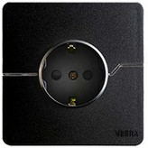 کلید و پریز توکار ویرا مدل T2 مشکی