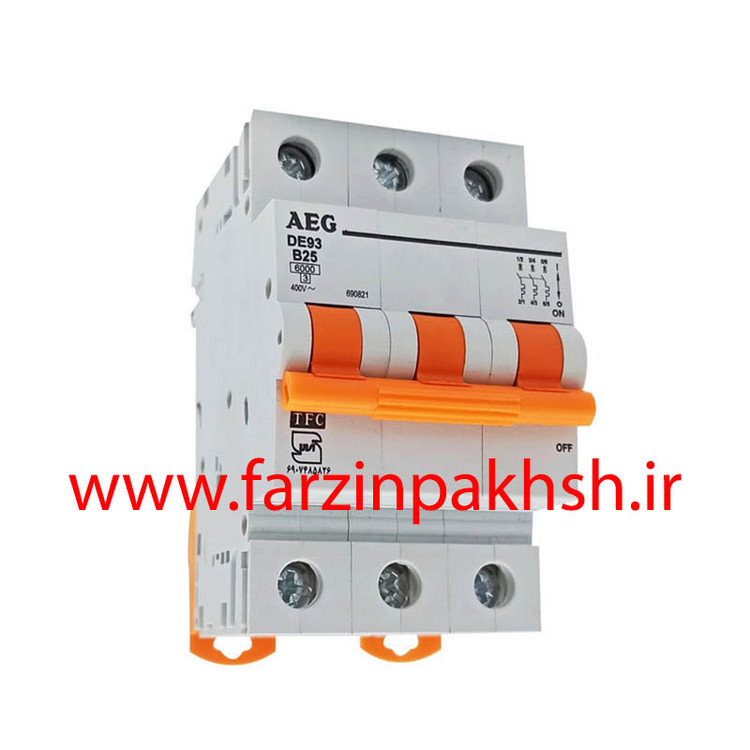 فیوز مینیاتوری سه فاز 10 آمپر AEG