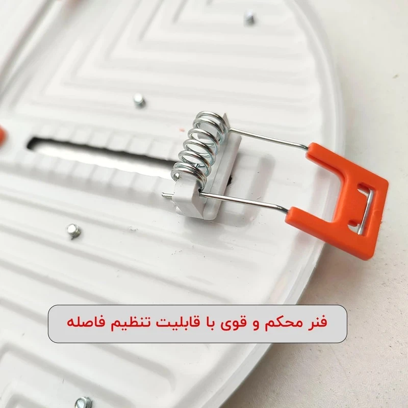 چراغ پنلی فول لایت فنر متحرک SMD توکار 10 وات دایره شاه چراغ پارسیان مدل شهراد