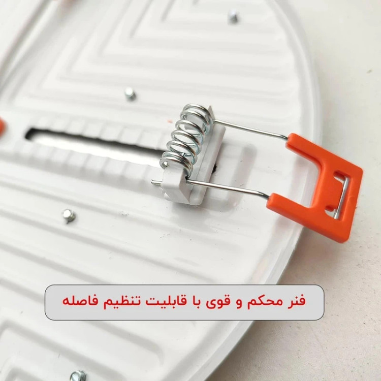 چراغ پنلی فول لایت فنر متحرک SMD توکار 10 وات دایره شاه چراغ پارسیان مدل شهراد