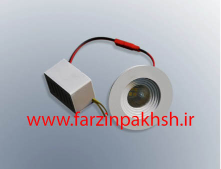 چراغ چشمی توکار 3 وات مدل گرد شاه چراغ پارسیان