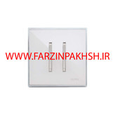 کلید و پریز توکار ویرا مدل شهاب سفید زه استیل