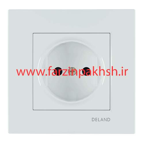 پریز برق ارتدار پایه سرامیکی توکار دلند مدل آسا