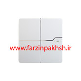 کلید و پریز توکار ویرا مدل T2 سفید