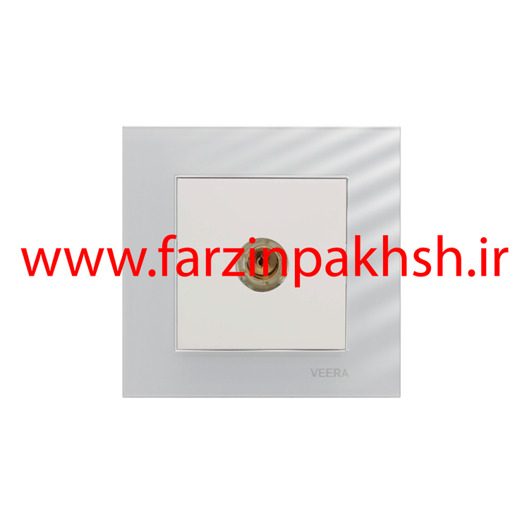 کلید و پریز توکار ویرا مدل کریستال سفید