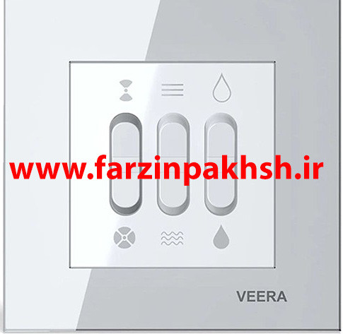 کلید کولر توکار ویرا مدل کریستال سفید