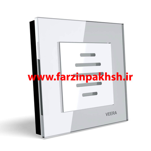 پریز زنگ دینگ دانگ توکار ویرا مدل کریستال سفید