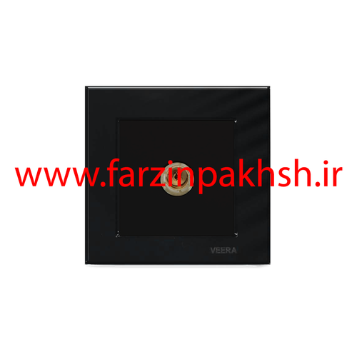 کلید و پریز توکار ویرا مدل کریستال مشکی