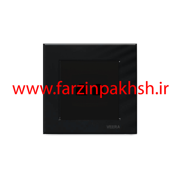 کلید و پریز توکار ویرا مدل کریستال مشکی