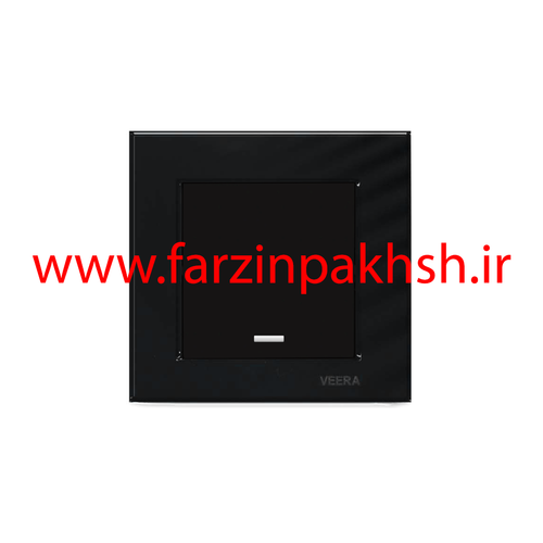 کلید و پریز توکار ویرا مدل کریستال مشکی