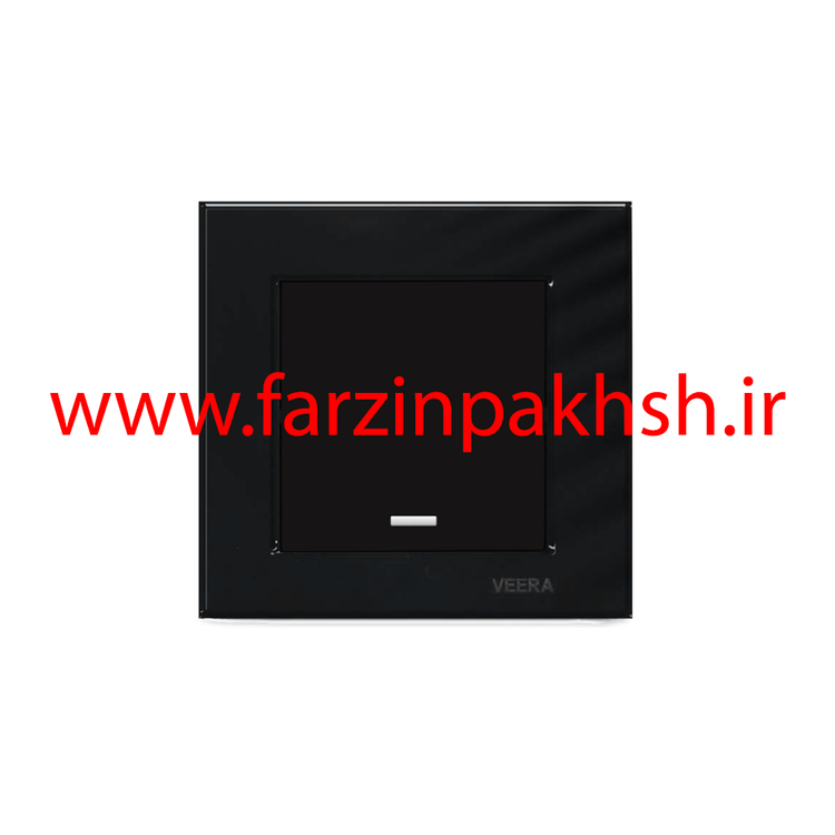 کلید و پریز توکار ویرا مدل کریستال مشکی