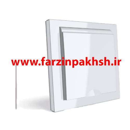 پریز برق بارانی ارت دار توکار ویرا مدل ویرا ساده سفید