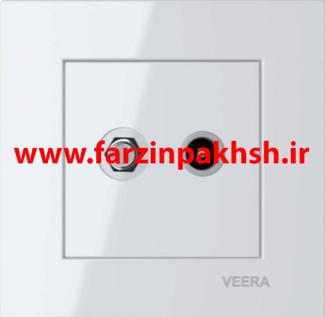 فیش آنتن مرکزی(SAT+TV) توکار ویرا مدل ویرا ساده سفید