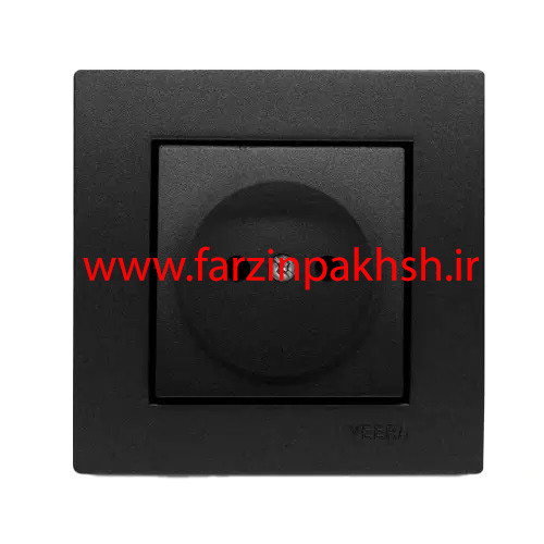 پریز برق ساده توکار ویرا مدل ویرا ساده مشکی