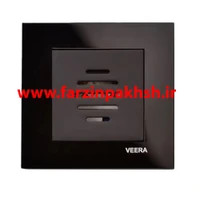 پریز زنگ ملودی توکار ویرا مدل ویرا ساده مشکی