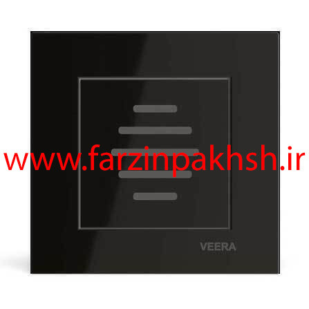 پریز زنگ دینگ دانگ توکار ویرا مدل ویرا ساده مشکی